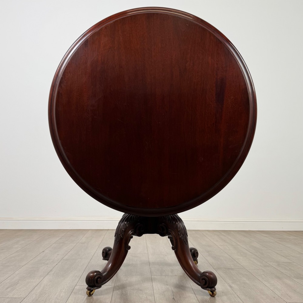 Antique 19th Century Victorian Breakfast Table In Mahogany View II