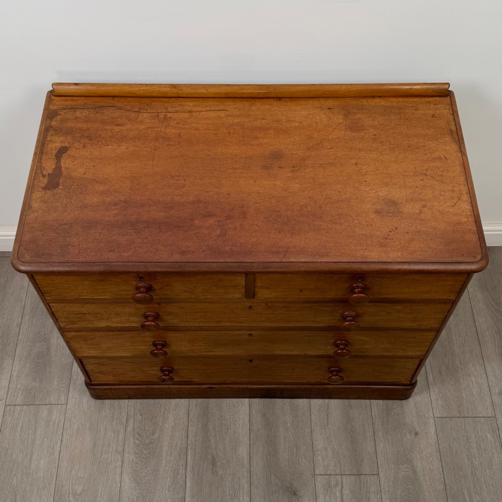 Antique 19th Century Victorian Chest Of Drawers In Mahogany View IX