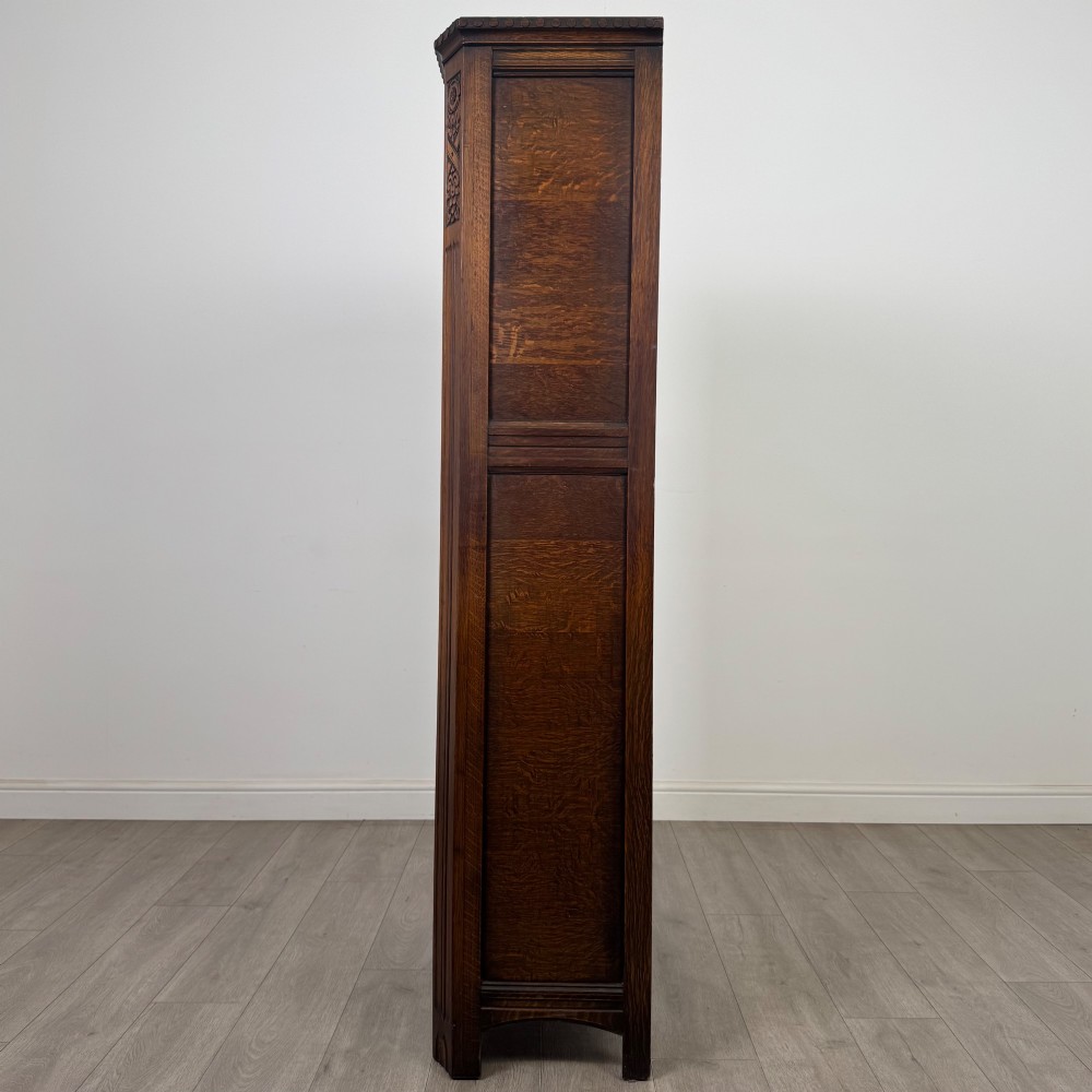Antique 20th Century Edwardian Wardrobe In Oak View IV