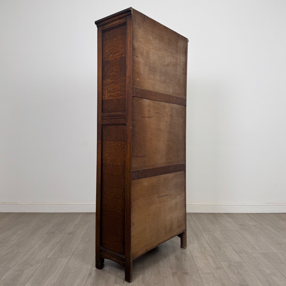Antique 20th Century Edwardian Wardrobe In Oak View V
