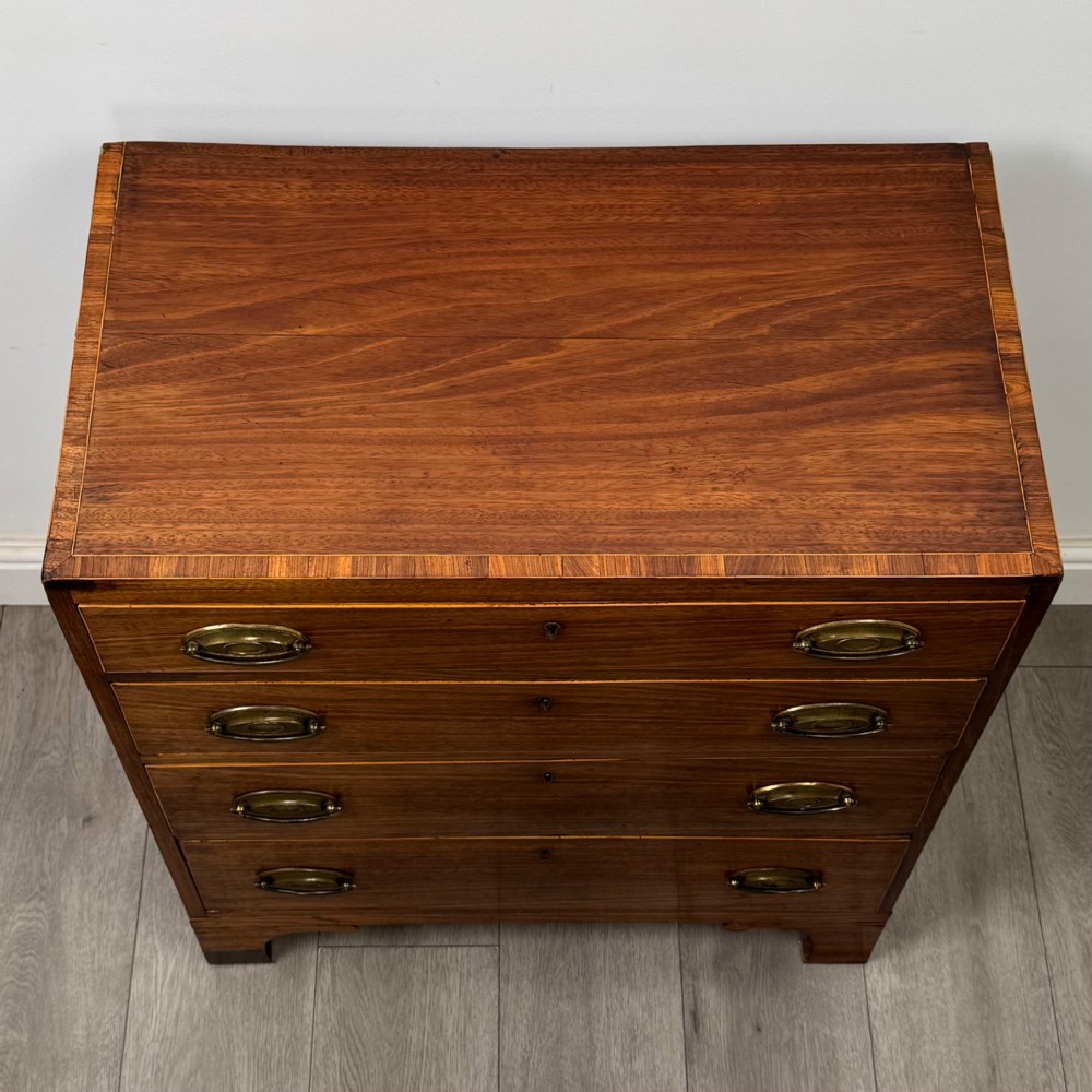 Antique 18th Century Small Georgian Chest Of Drawers In Mahogany View IX