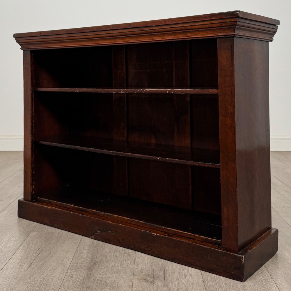 Antique 19th Century Small Victorian Bookcase In Mahogany View III