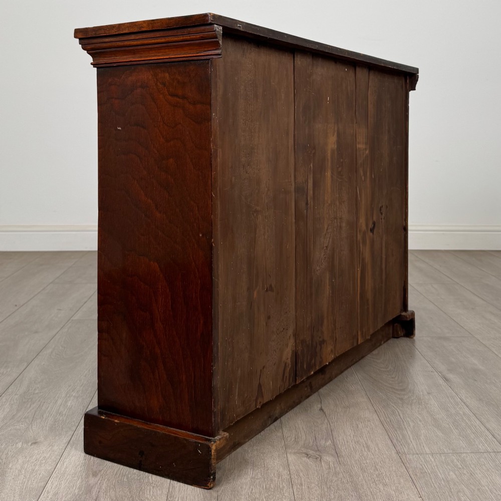 Antique 19th Century Small Victorian Bookcase In Mahogany View V