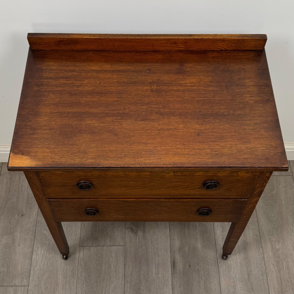 Antique 20th Century Edwardian Chest Of Drawers In Oak View IX