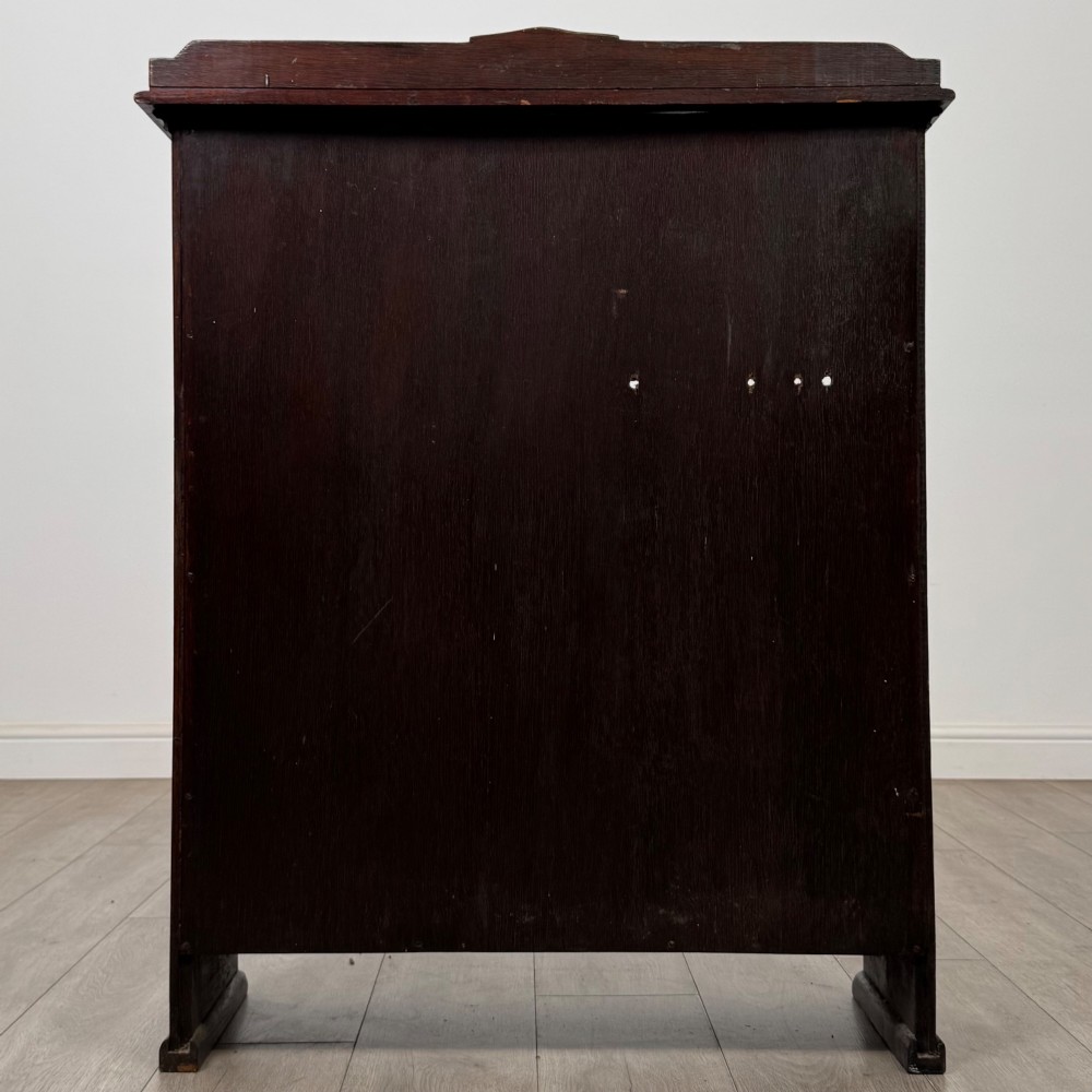 Antique 20th Century Edwardian Open Bookcase In Oak View VI