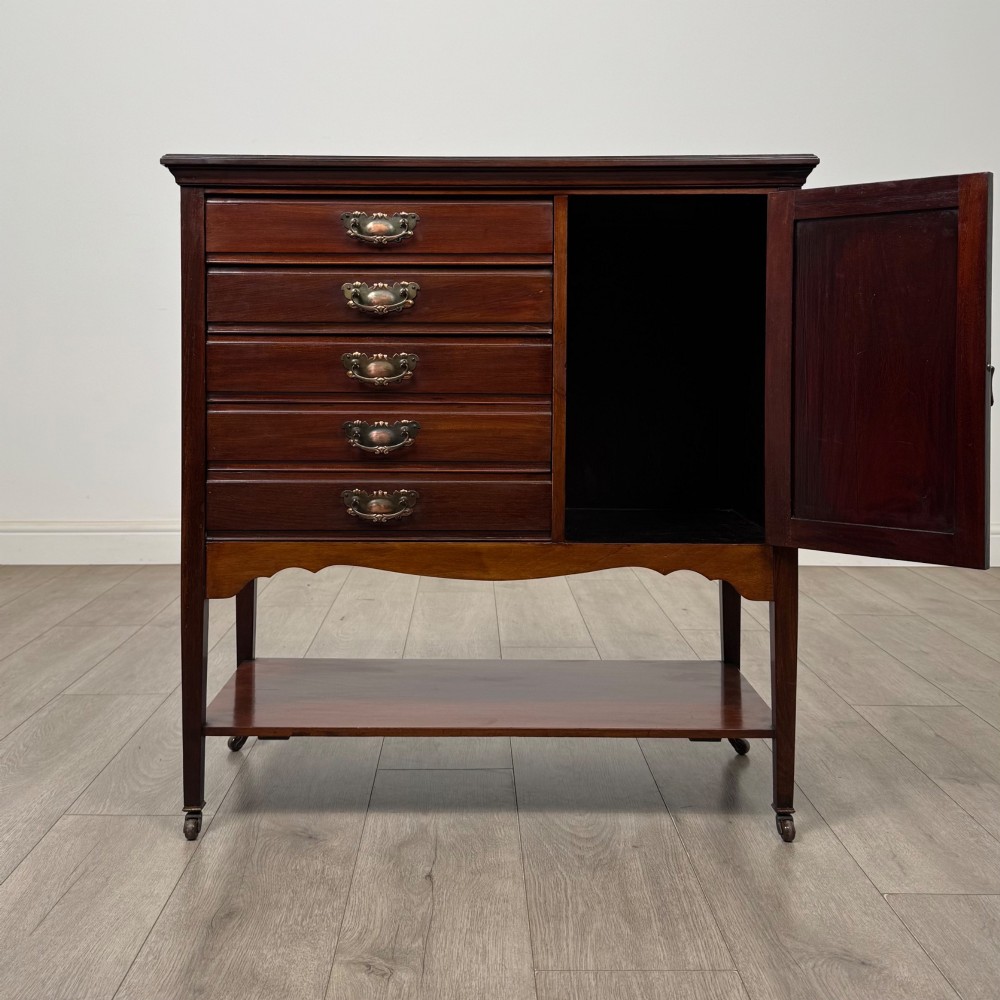 Antique 20th Century Edwardian Cabinet In Mahogany View II