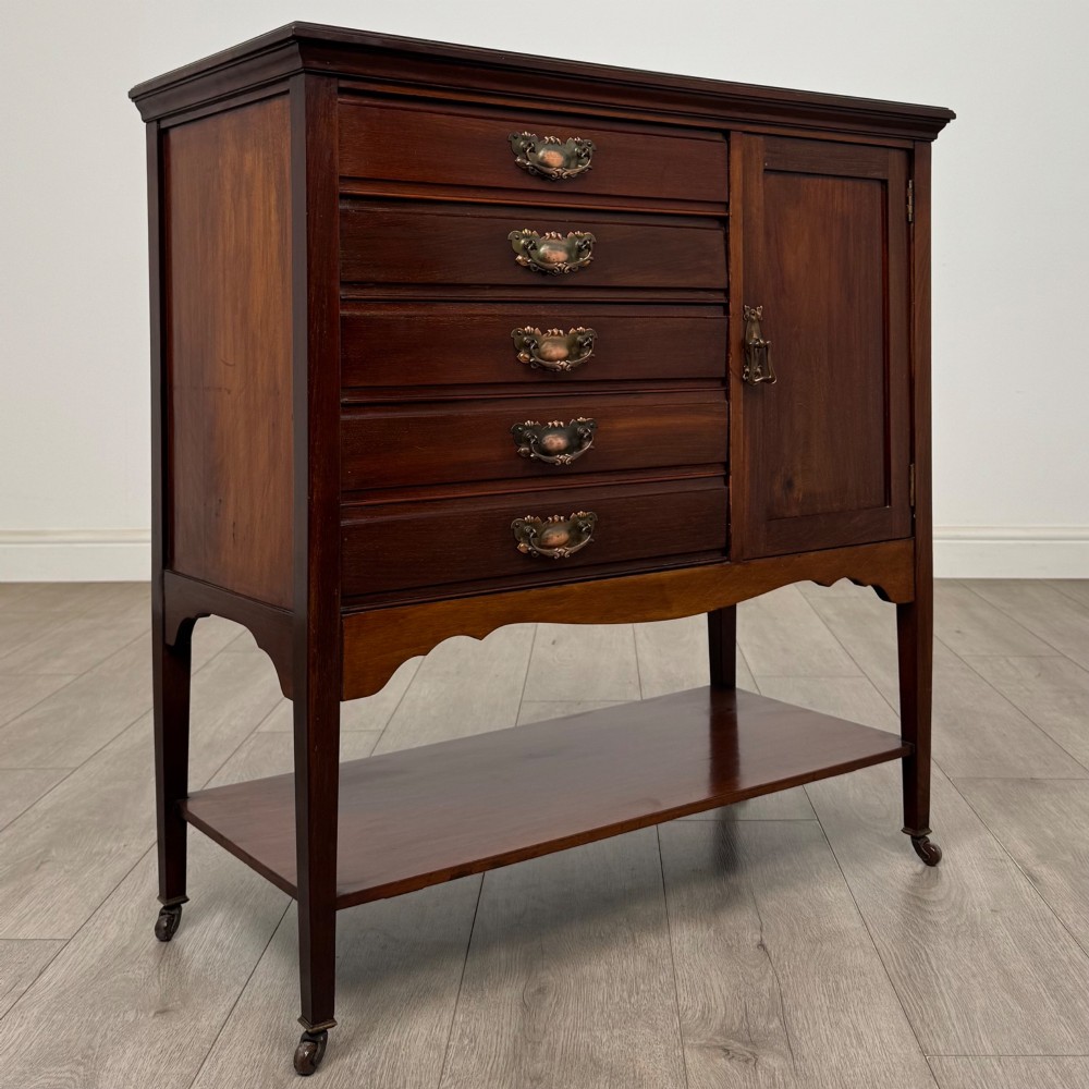 Antique 20th Century Edwardian Cabinet In Mahogany View IX