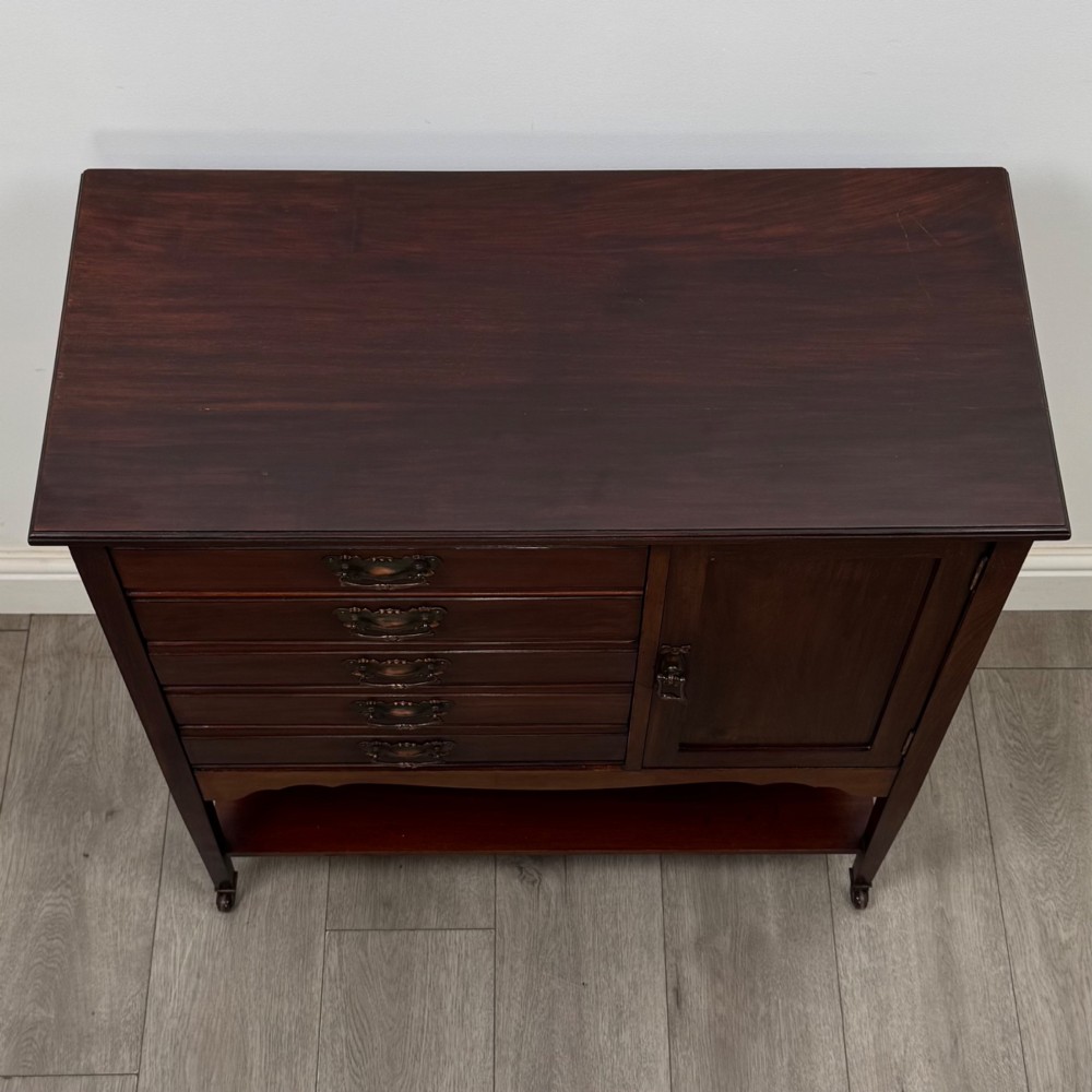Antique 20th Century Edwardian Cabinet In Mahogany View X