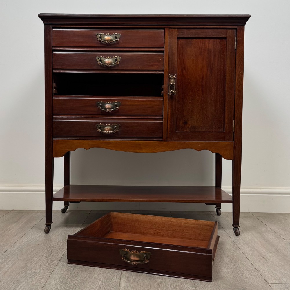 Antique 20th Century Edwardian Cabinet In Mahogany View XI