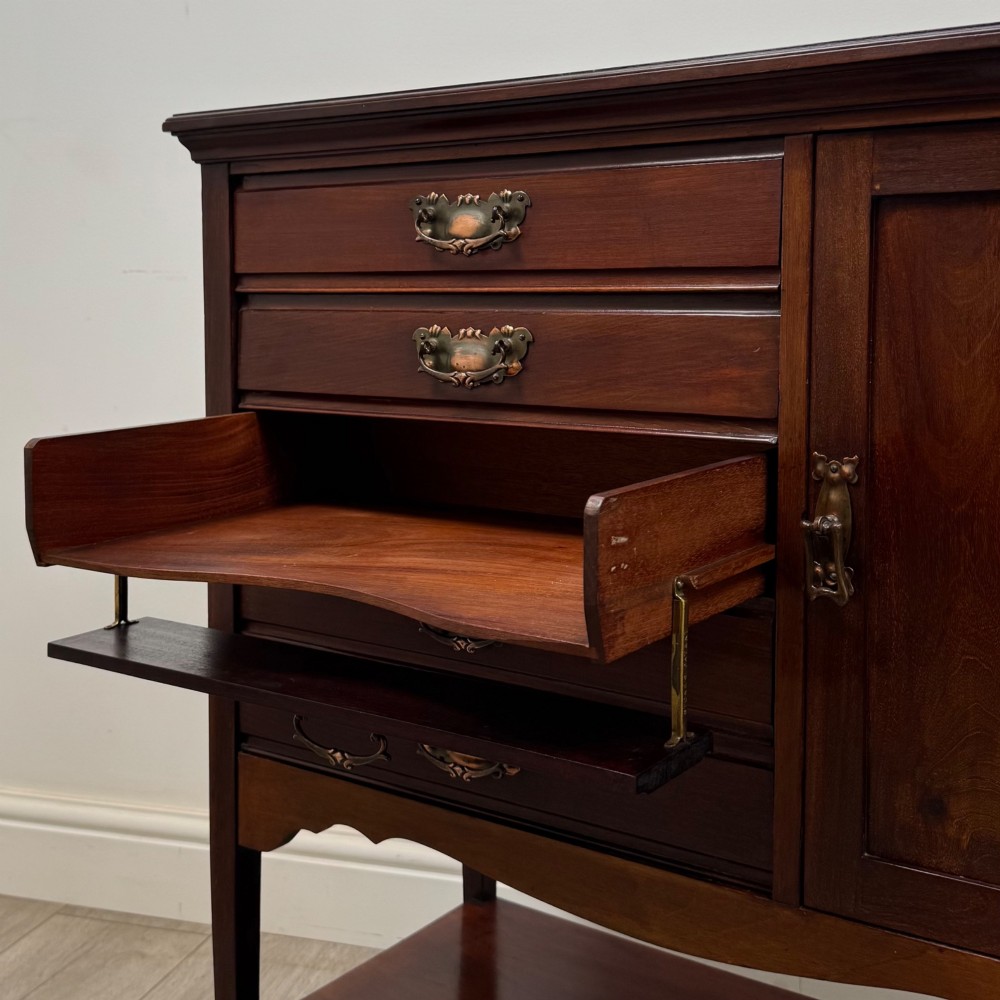 Antique 20th Century Edwardian Cabinet In Mahogany View XIII