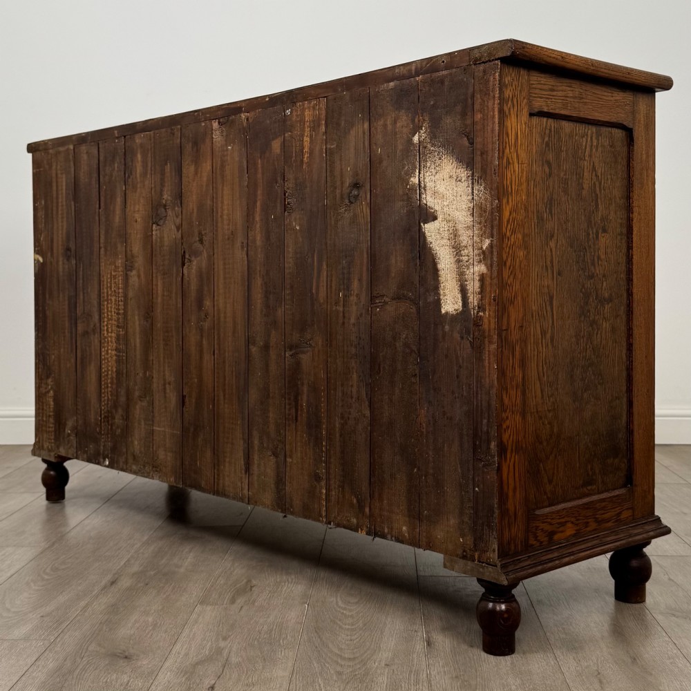 Antique 20th Century Good Quality Sideboard In Oak View VII
