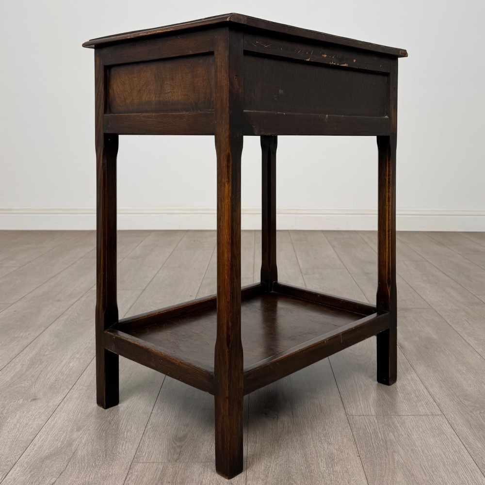 Antique 20th Century Edwardian Side Table In Oak View IV