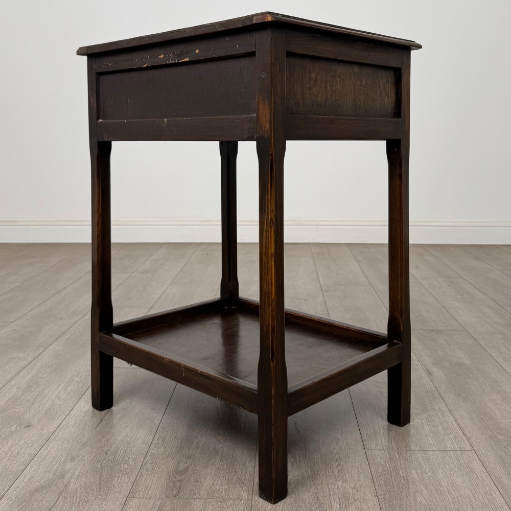 Antique 20th Century Edwardian Side Table In Oak View VI