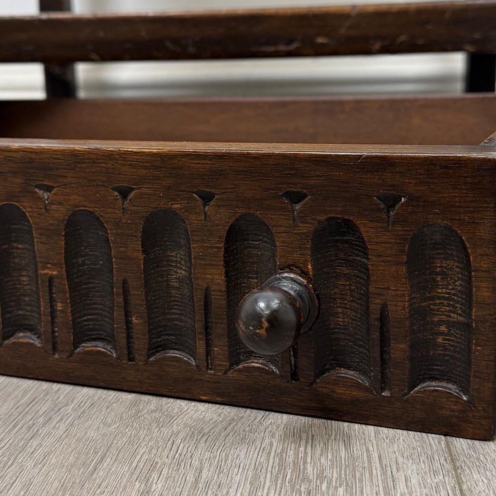 Antique 20th Century Edwardian Side Table In Oak View XI
