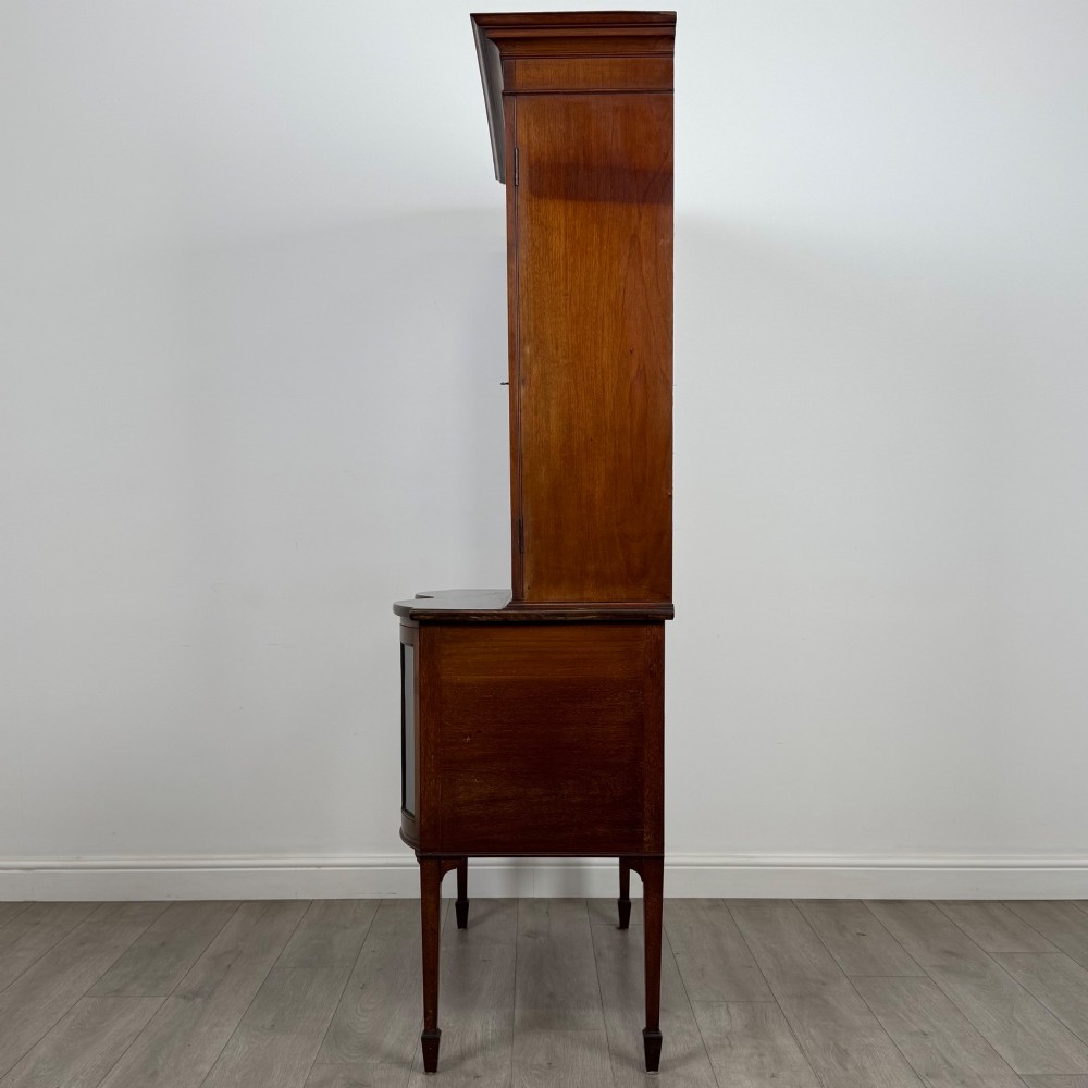 Antique 19th Century Glazed Display Cabinet In Mahogany View IV