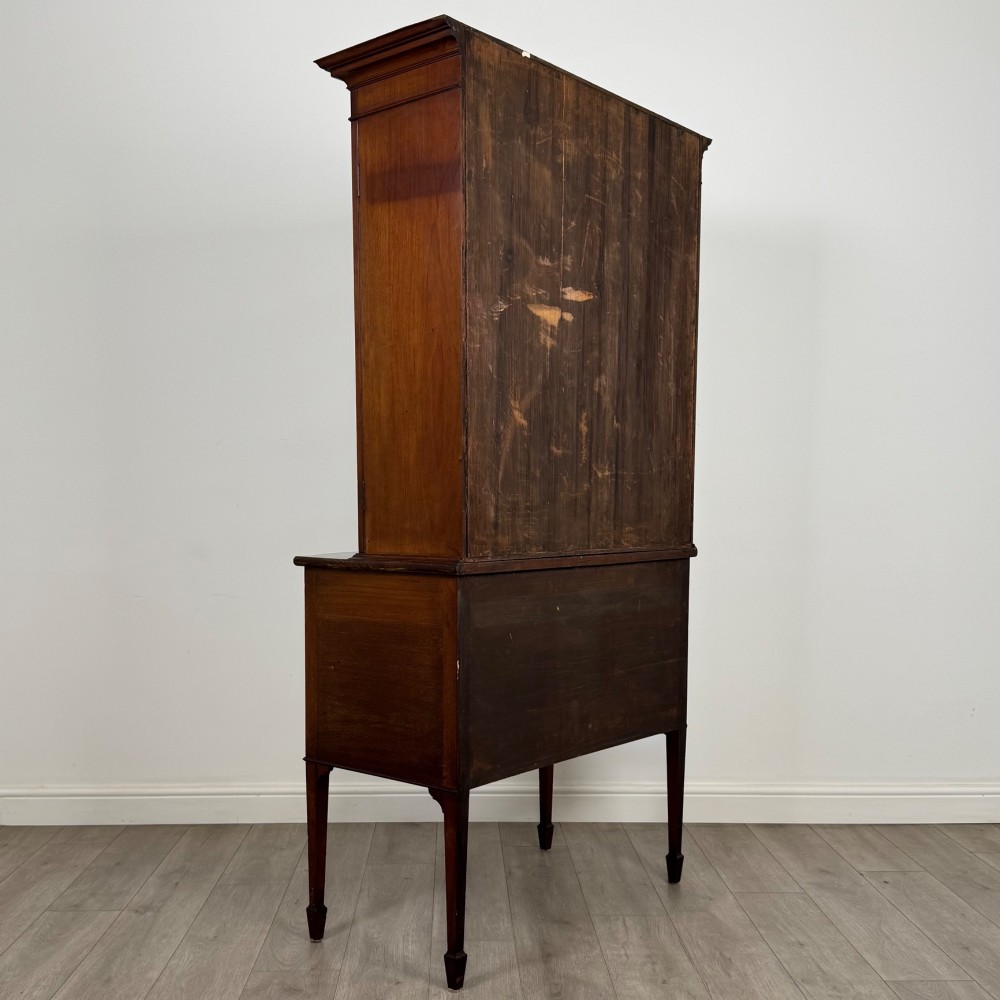 Antique 19th Century Glazed Display Cabinet In Mahogany View V