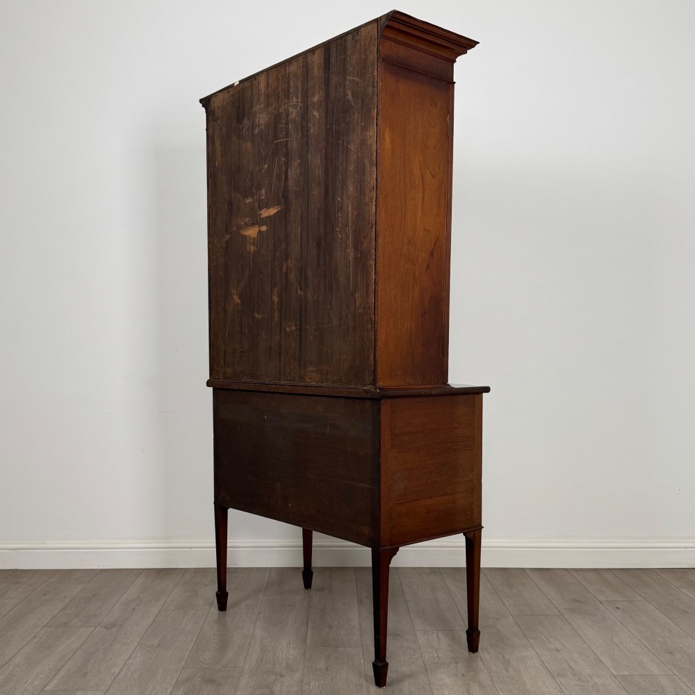 Antique 19th Century Glazed Display Cabinet In Mahogany View VII