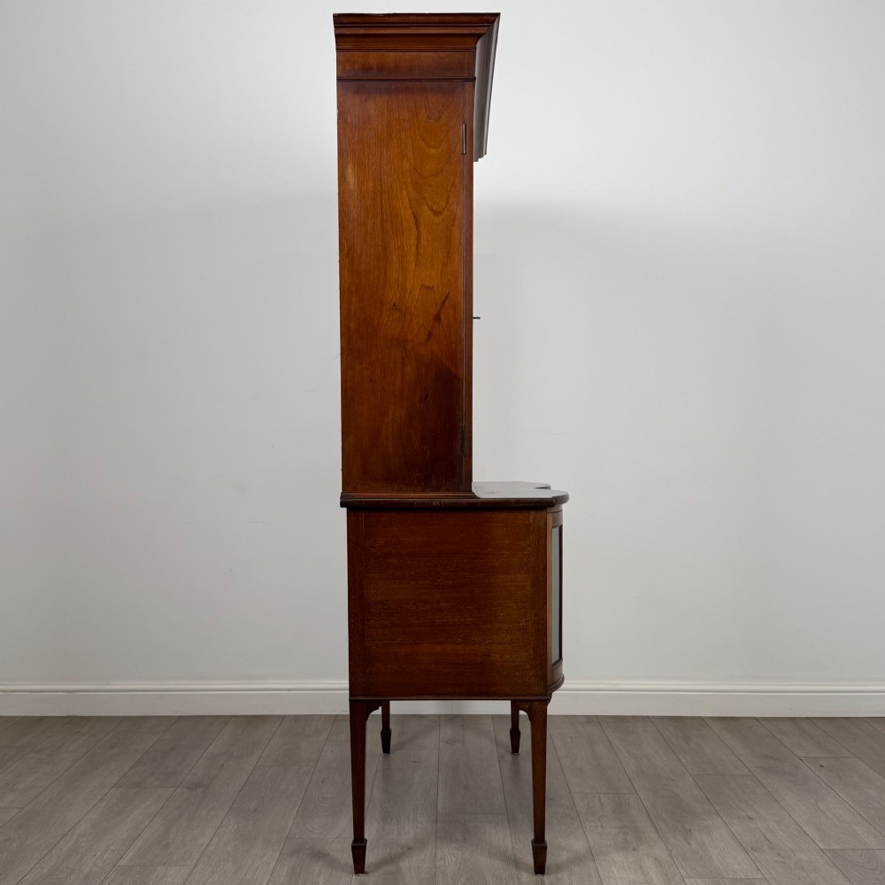 Antique 19th Century Glazed Display Cabinet In Mahogany View VIII