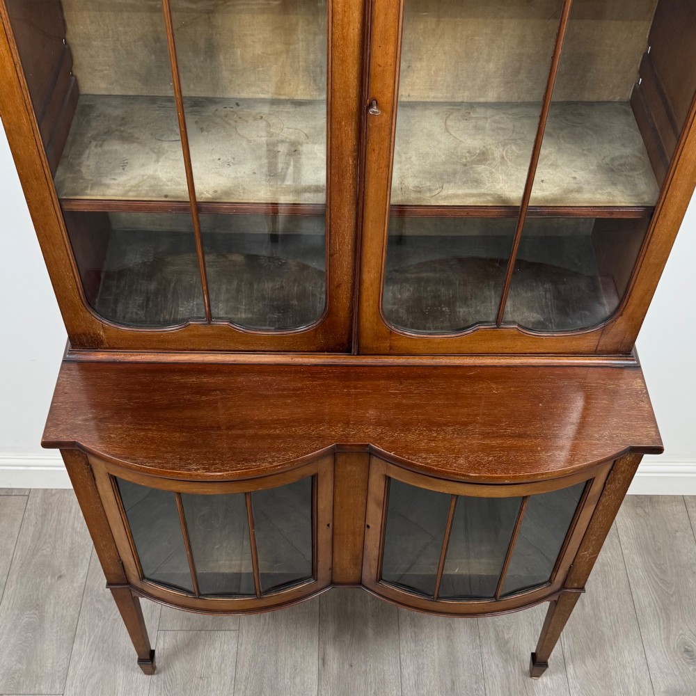 Antique 19th Century Glazed Display Cabinet In Mahogany View X