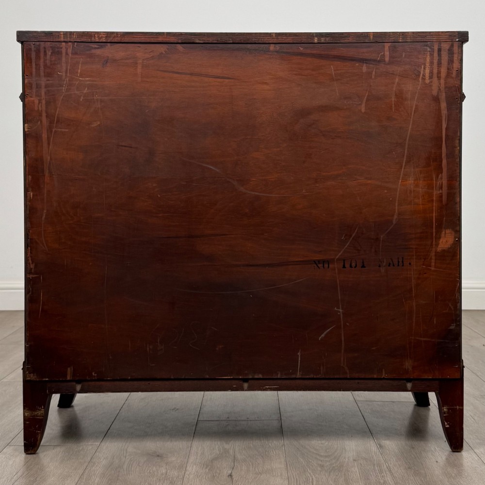 Antique 20th Century Bow Front Chest Of Drawers In Mahogany View V