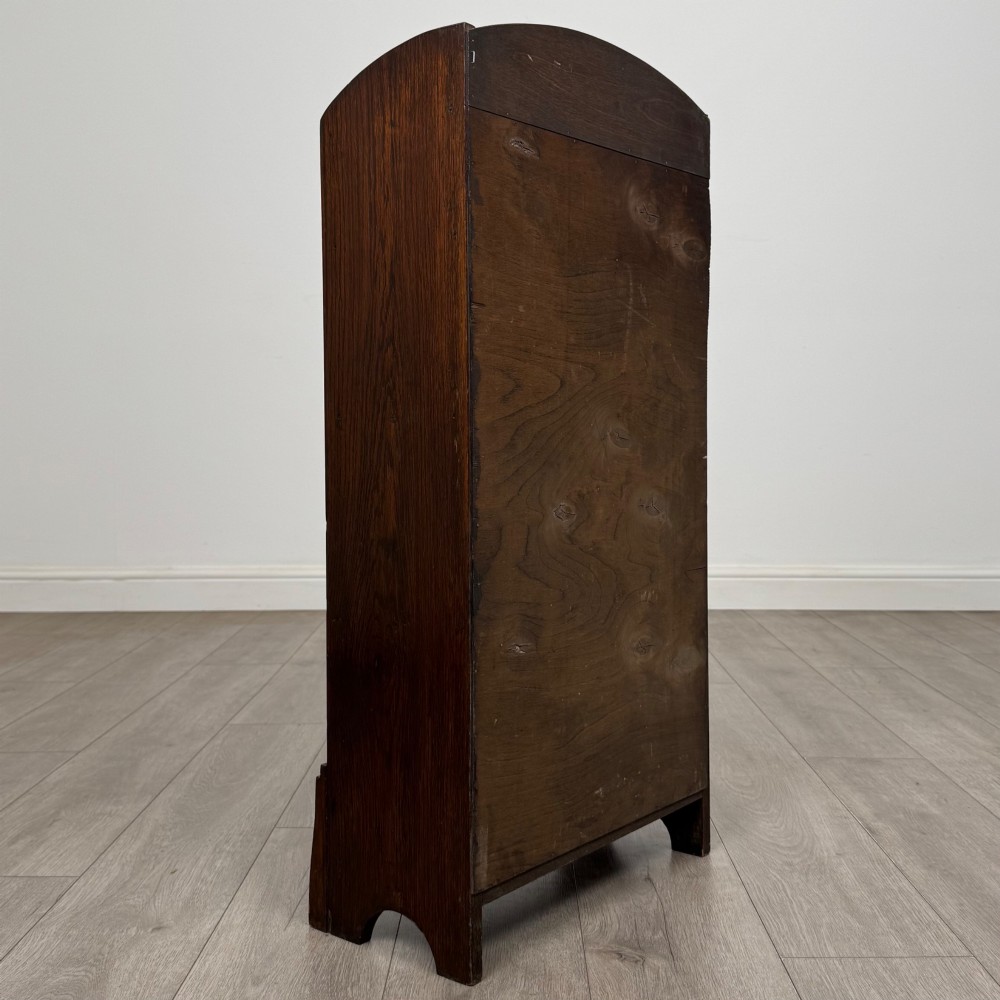Antique 20th Century Edwardian Small Open Bookcase In Oak View IV