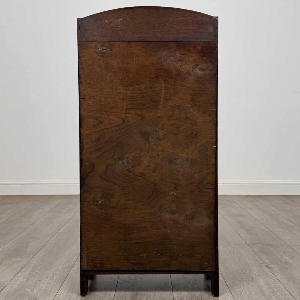 Antique 20th Century Edwardian Small Open Bookcase In Oak View V