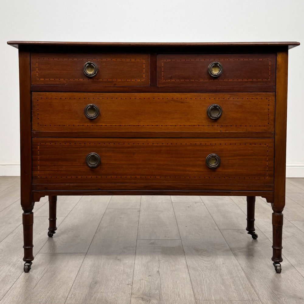 Antique 20th Century Edwardian Chest Of Drawers In Mahogany