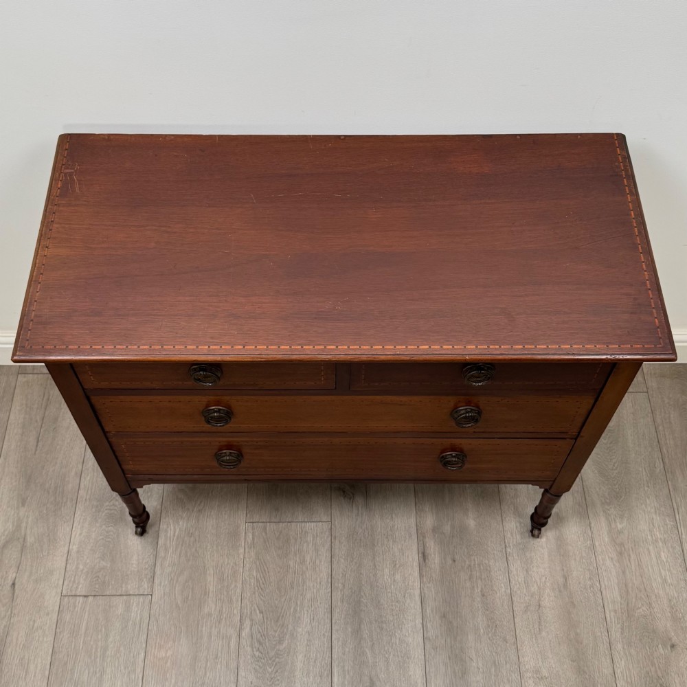 Antique 20th Century Edwardian Chest Of Drawers In Mahogany View IX