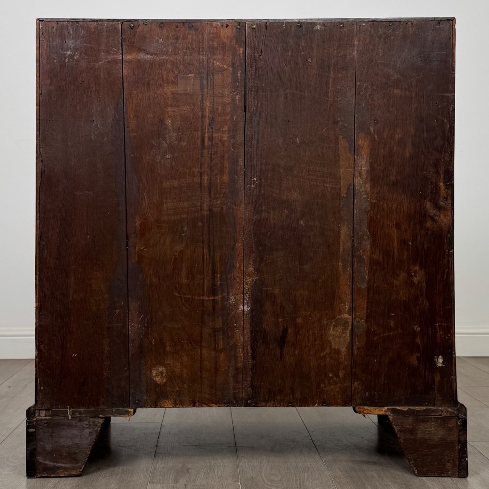 Antique 18th Century Georgian Bureau In Figured Mahogany View VI