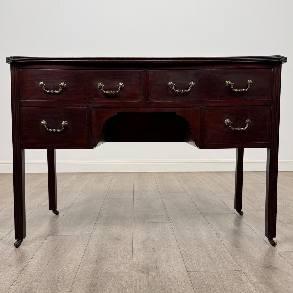 Antique 19th Century Georgian Style Writing Table In Mahogany
