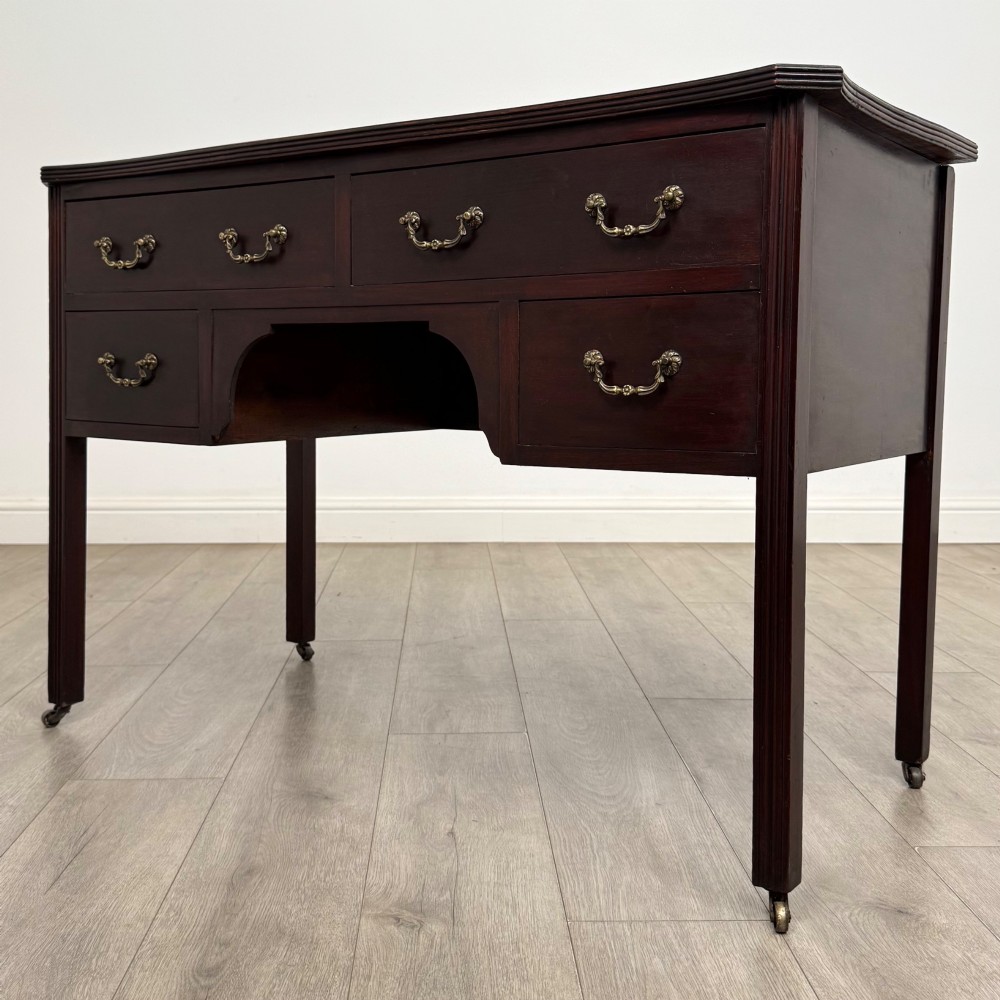 Antique 19th Century Georgian Style Writing Table In Mahogany View II