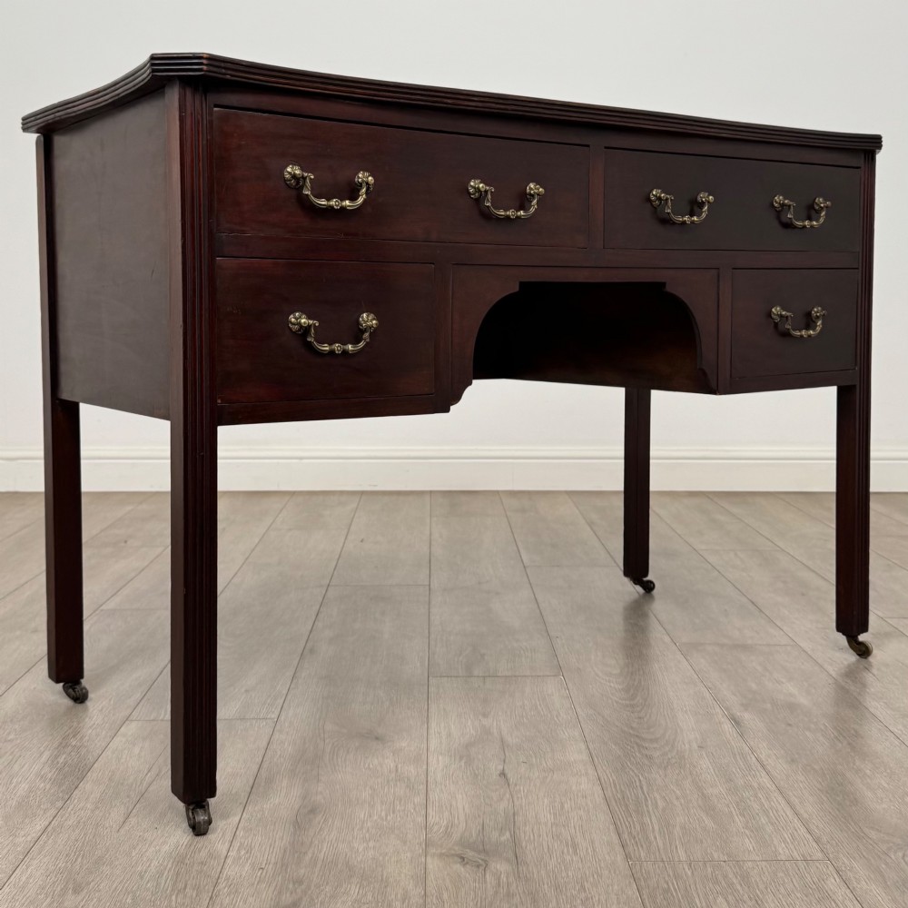 Antique 19th Century Georgian Style Writing Table In Mahogany View VIII