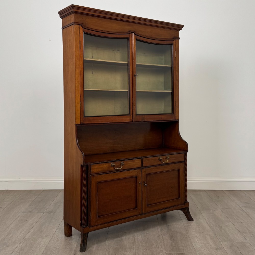 Antique 18th Century Georgian Display Cabinet In Mahogany View IX