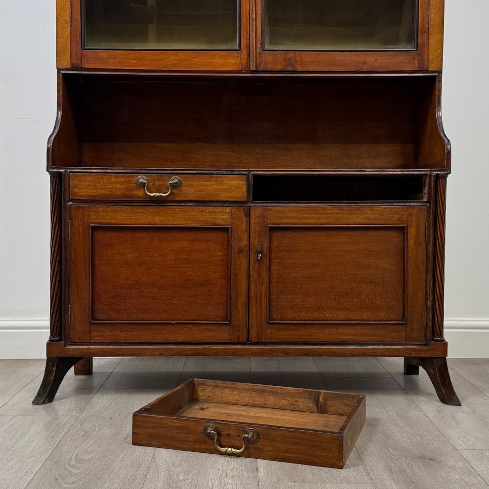 Antique 18th Century Georgian Display Cabinet In Mahogany View X