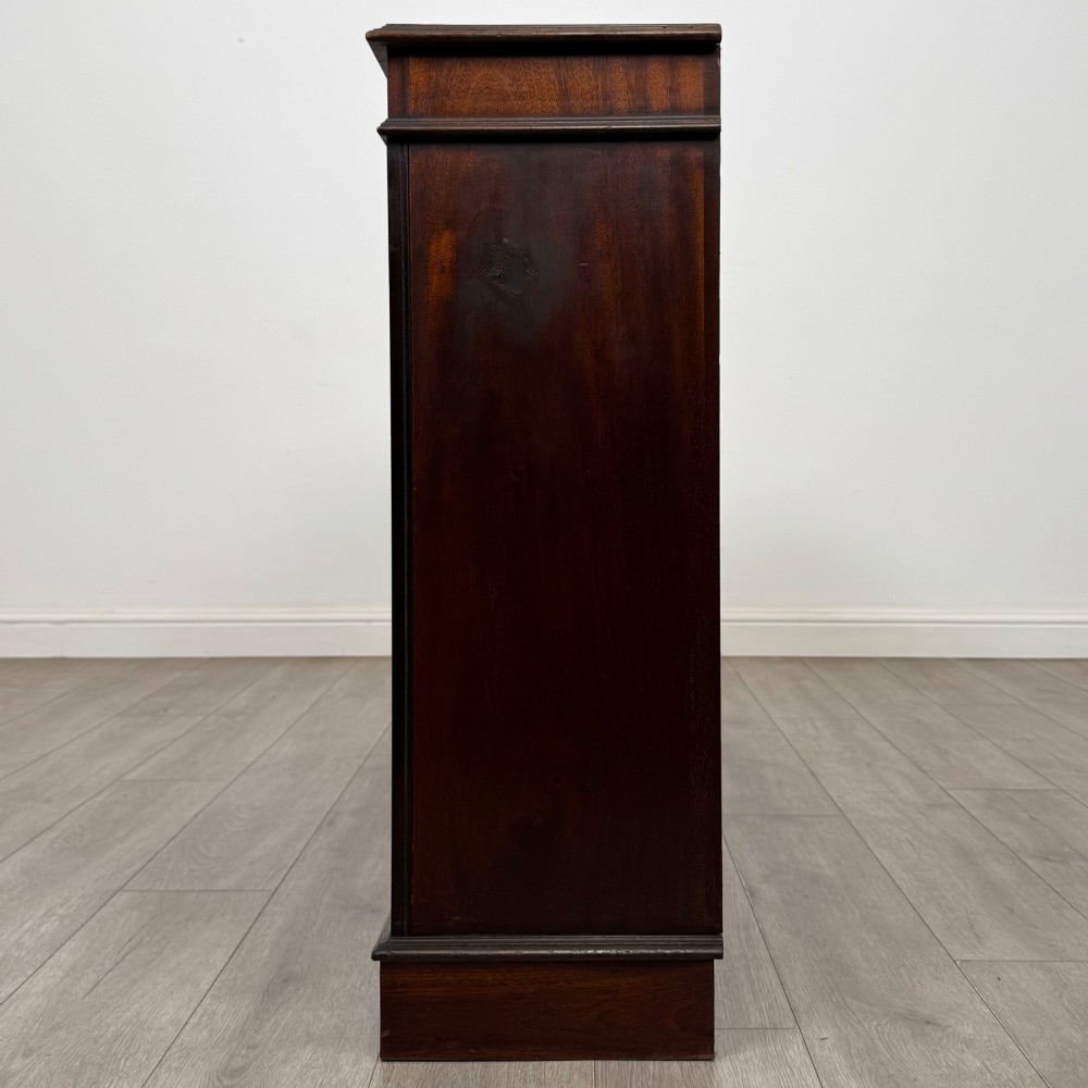 Antique 20th Century Edwardian Open Bookcase In Mahogany View IV
