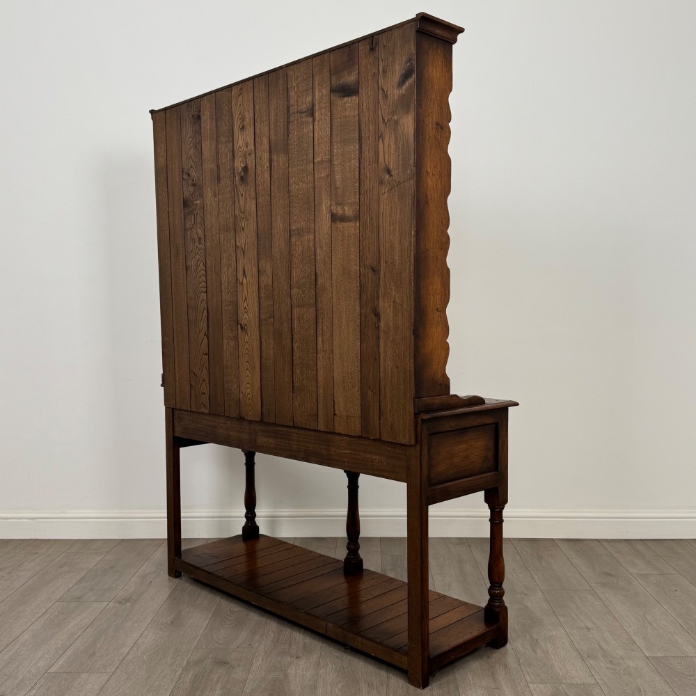 Antique 20th Century Fine Quality Welsh Dresser In Oak View VI