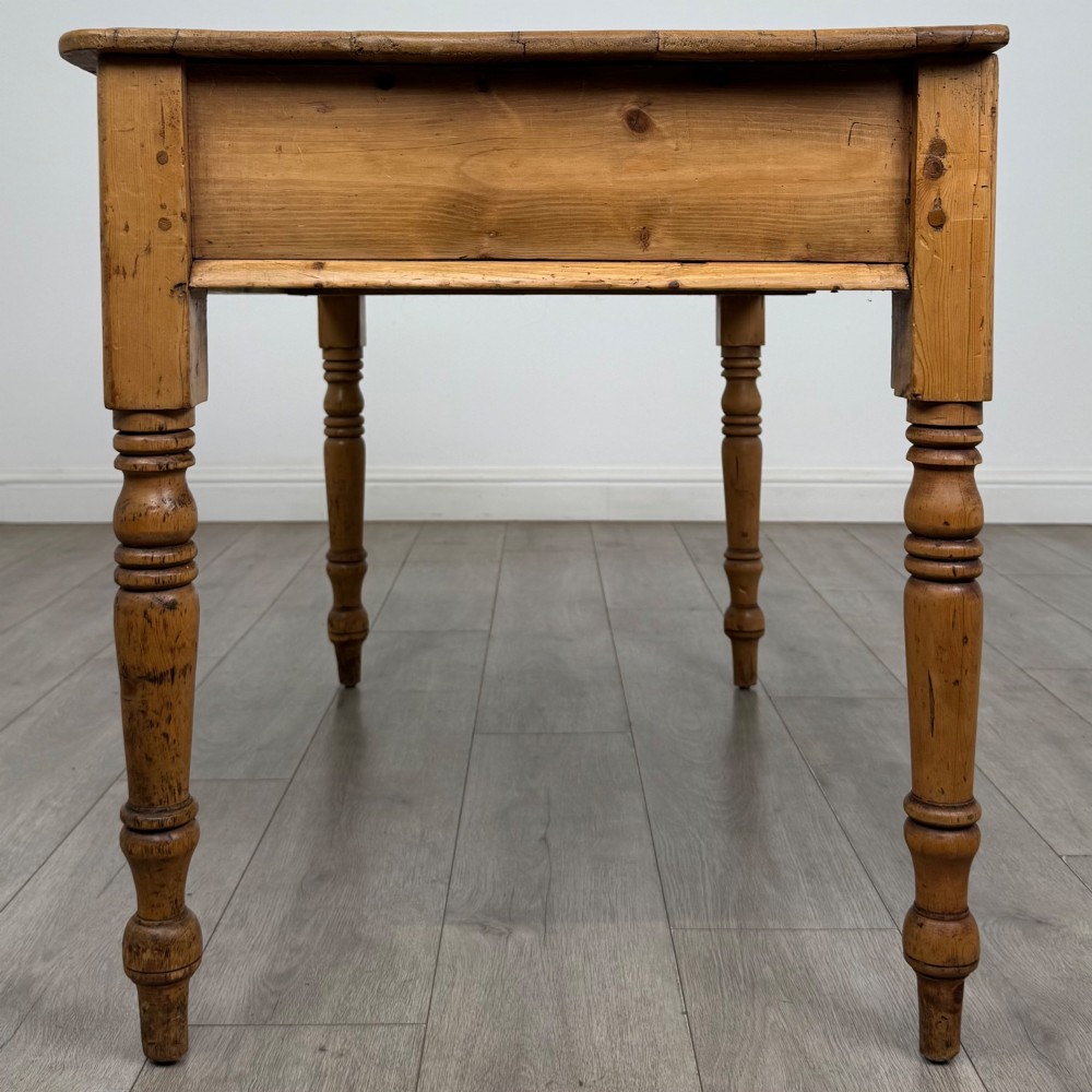Antique 19th Century Victorian Writing Table In Pine View III