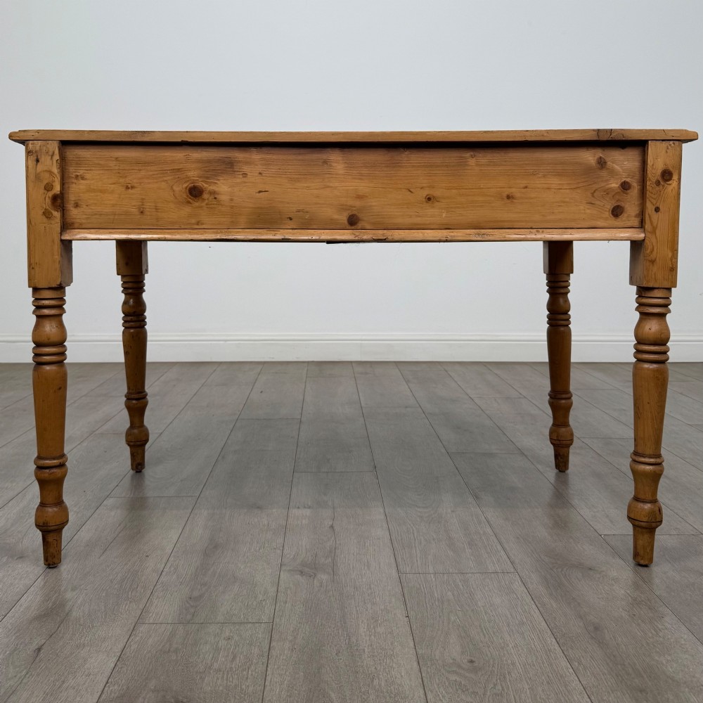 Antique 19th Century Victorian Writing Table In Pine View V