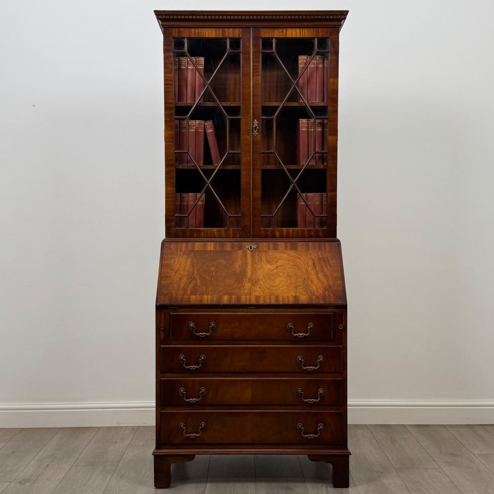 Antique 20th Century Bureau Bookcase In Mahogany