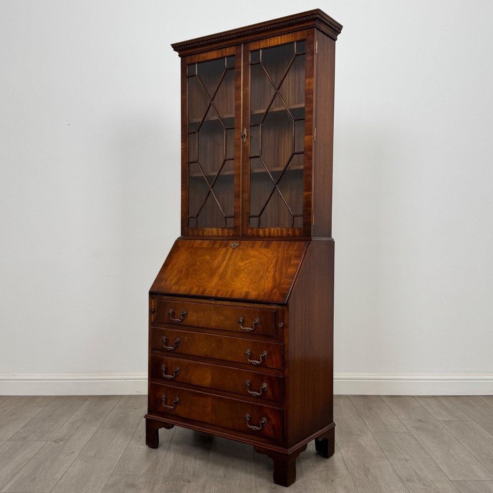 Antique 20th Century Bureau Bookcase In Mahogany View IV