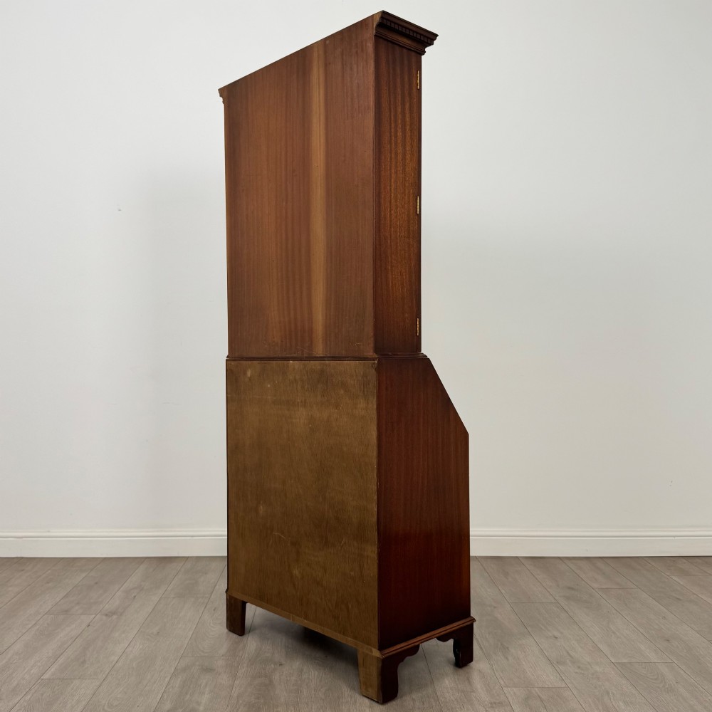 Antique 20th Century Bureau Bookcase In Mahogany View VIII