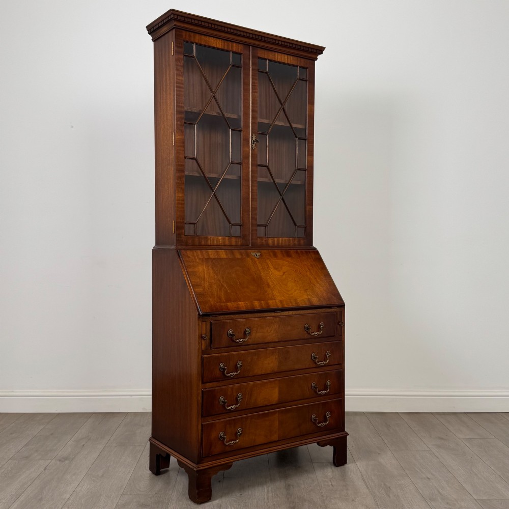 Antique 20th Century Bureau Bookcase In Mahogany View X