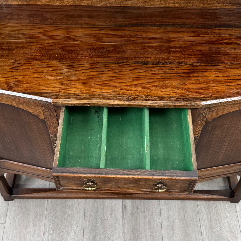 Antique 20th Century Good Quality Welsh Dresser In Oak View XIII
