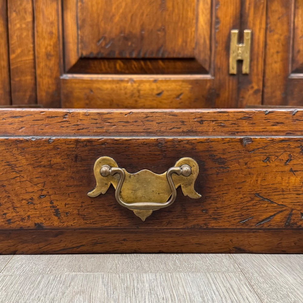 Antique 20th Century Farmhouse Welsh Dresser In Oak View XII