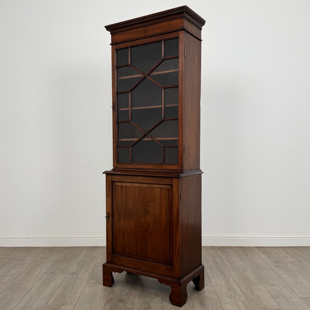Antique 18th Century Narrow Georgian Display Cabinet View IV