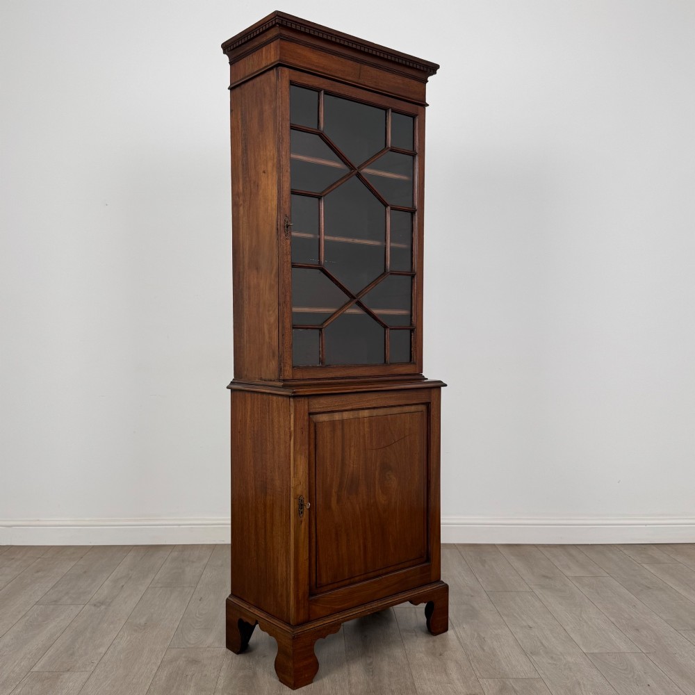 Antique 18th Century Narrow Georgian Display Cabinet View X