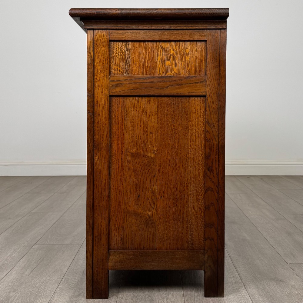 Antique 20th Century Tudor Inspired Cupboard In Oak View IV