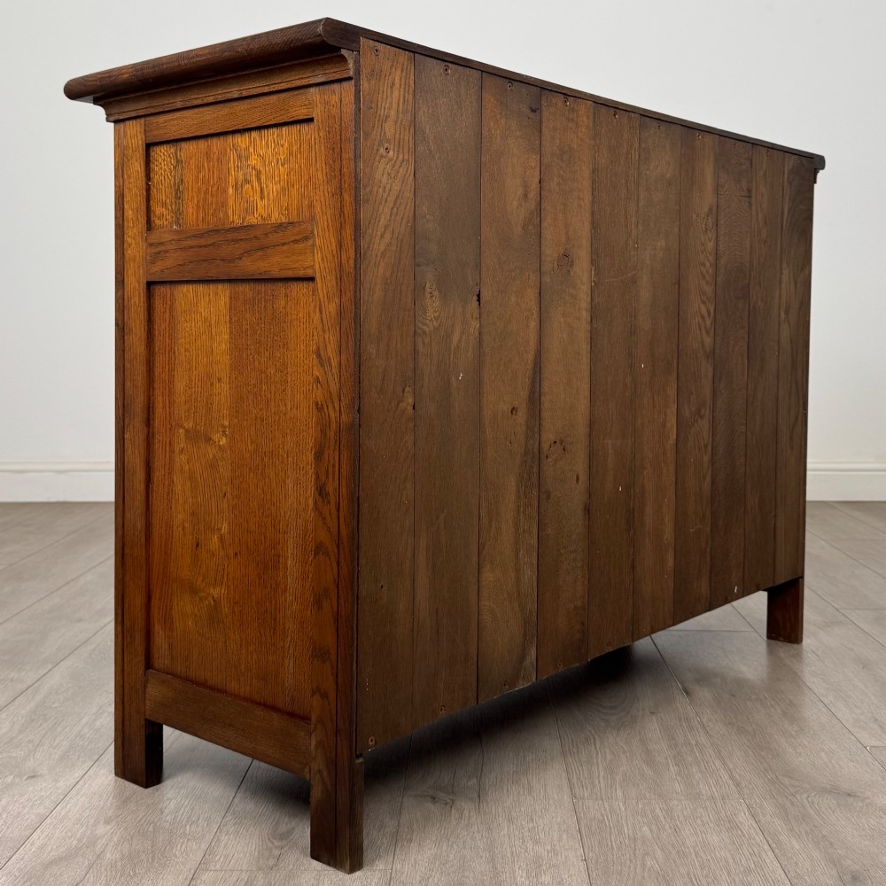 Antique 20th Century Tudor Inspired Cupboard In Oak View V