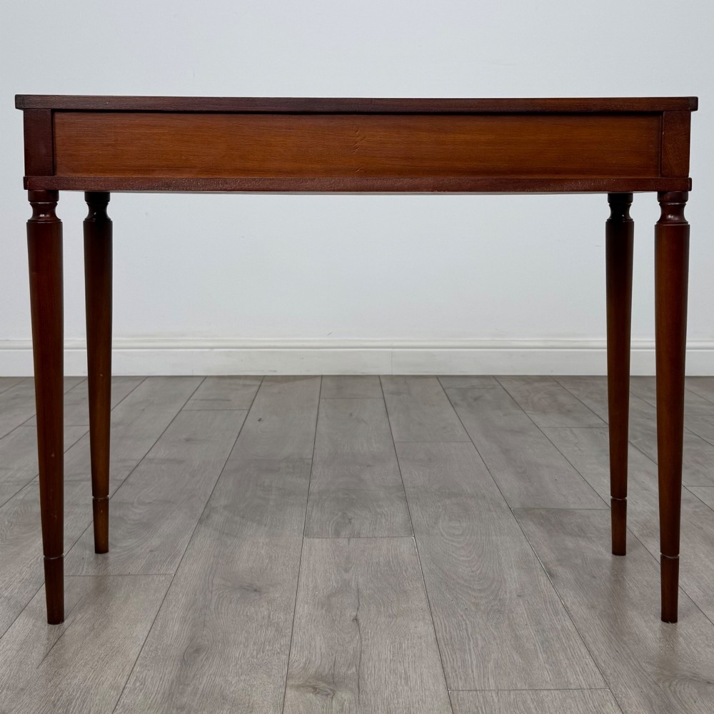 Antique 20th Century Bow Front Writing Table In Mahogany View V