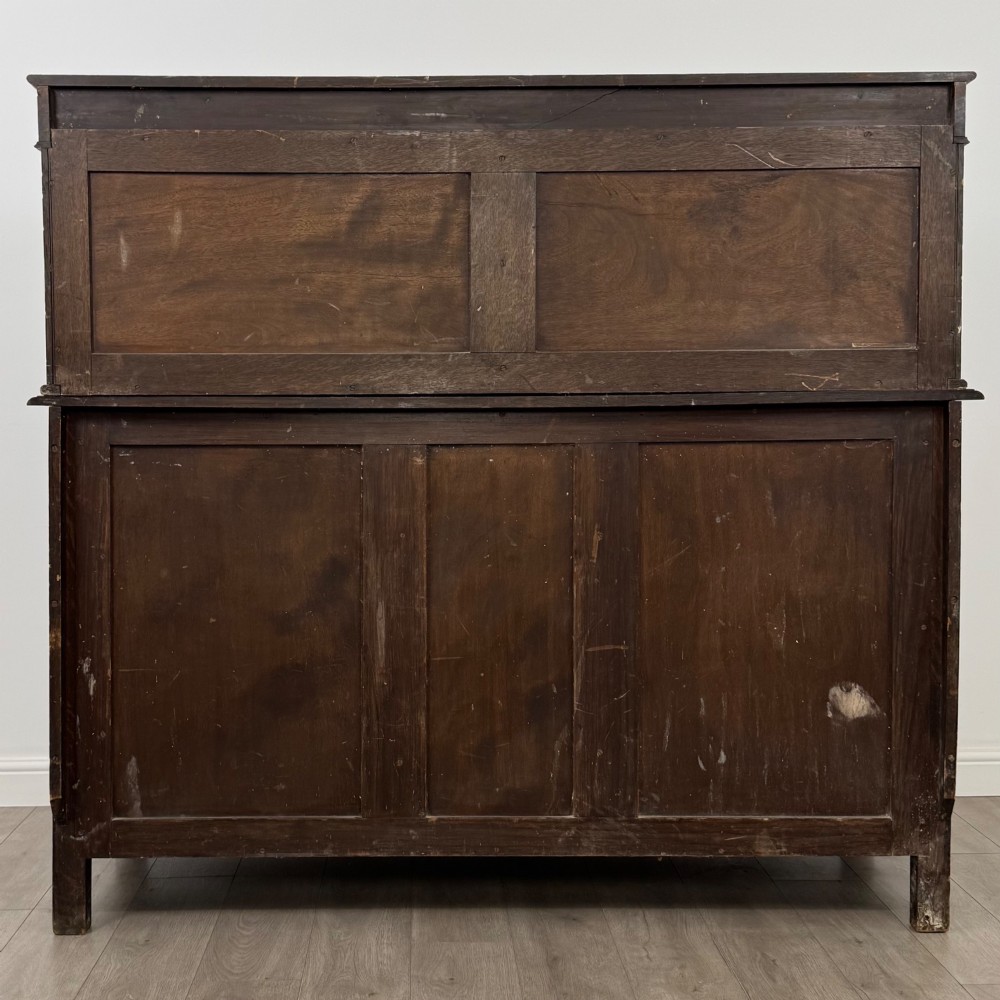 Antique 19th Century Large Oak Court Cupboard By Maple & Co View VI